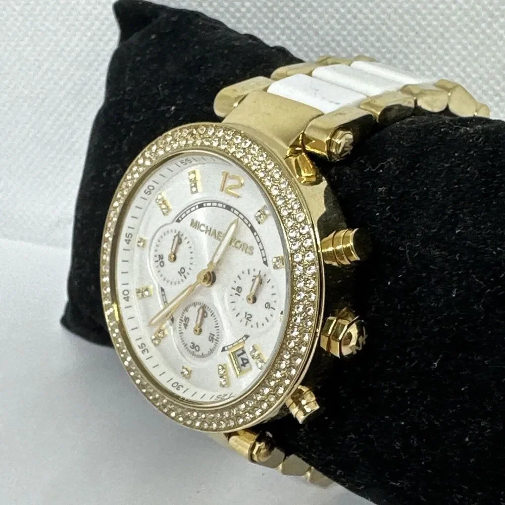 Michael Kors Parker MK6119 Women's Two Tone Analog Dial Quartz Wrist Watch NUL63